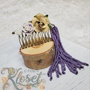 Classy spring lilac hair comb
